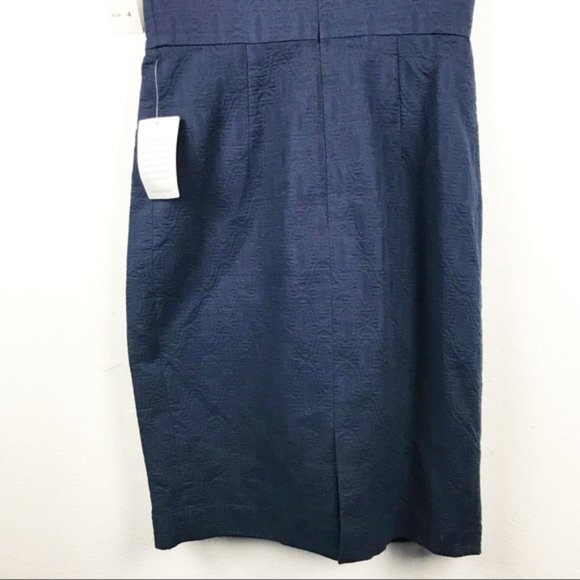 Eliza J Navy Missy Textured Sheath Dr… - Picture 12 of 12